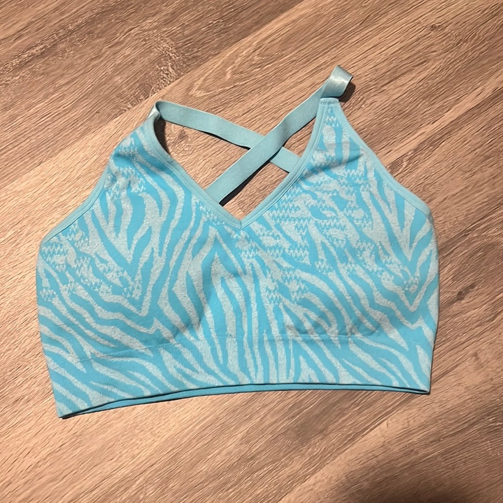 AYBL zebra sports bra